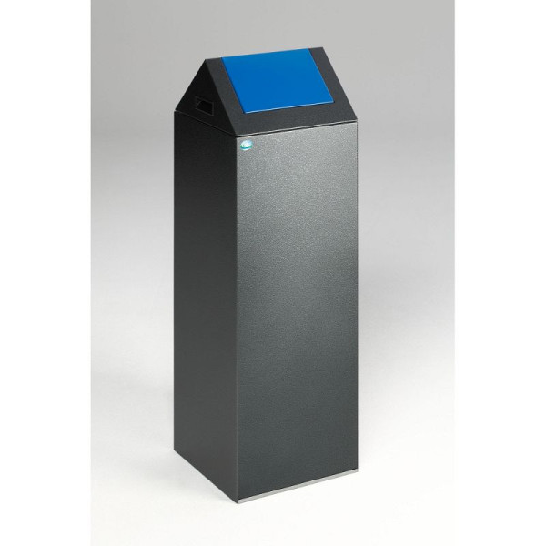 STEIN HGS Wertstoffsammelgerät WSG 85 S, selbstlöschend, Antiksilber, Antiksilber, enzianblau (RAL 5010), 82062.0002