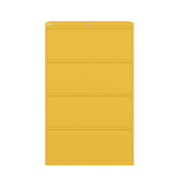 Bisley Essentials Schubladenschrank, Höhe 1300-1324 mm, 642 sunflower, YESF0813642