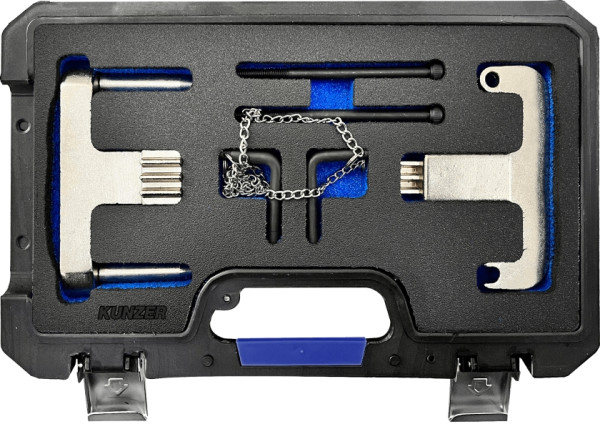 Kunzer Motor-Einstellwerkzeugsatz Mercedes-Benz Für 1.8-, 2.0-, 2.2-, 2.3-, 2.5-, 2.8-, 3.0-, 3.2- und 3.3- Liter Benzinmotoren, 77M403