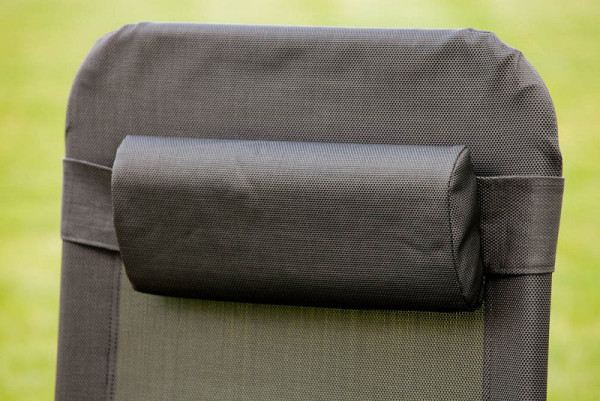 Merxx Kopfkissen für Wellnessliege XXL, mit Band zum Befestigen, schwarz, Textil, 26899-317