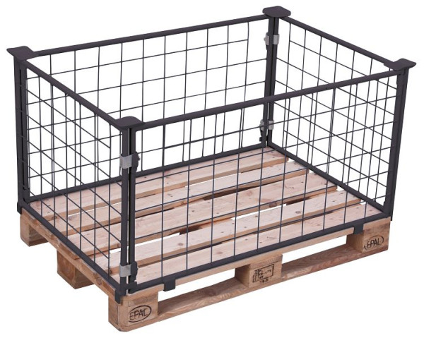 VARIOfit Palettenaufsatz Typ 62, Innenmaße: 1.160 x 760 mm, RAL 7016 anthrazitgrau, Nutzhöhe: 405 mm, pa-080.020/AG
