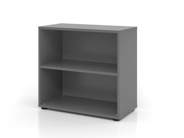 Hammerbacher Regal 928RE, 2 OH, Korpus: Graphit, 80 x 40 x 74,6 cm (BxTxH), V928RE/G