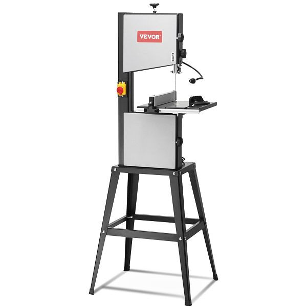 VEVOR Bandsäge mit Ständer Elektrische Tischsäge 245mm 370W 2-Gang einstellbar, MCQGDJT1005HPA1ZSV2