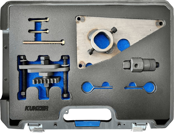 Kunzer Motor-Einstellwerkzeugsatz HYUNDAI / KIA Für Reparaturarbeiten an 1.1-, 1.4-, 1.5-, 1.6- und 1.7-Liter-Common-Rail-Dieselmotoren ab 2004, 77M710