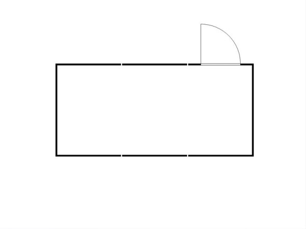 FLADAFI Materialcontainer-Kombination MC 1360, verzinkt, zerlegt, ohne Boden, Einflügeltür auf der 6 m Seite, F13630104