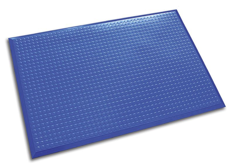 Ergomat Infinity Smooth Blau Reinraum + Anti-Ermüdungs-Matte, Länge 60 cm, Breite 60 cm, INS6060-B