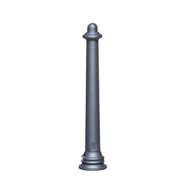 Stein HGS Stilpoller -Phytia-, herausnehmbar mit 3p-Technologie, (Dreikantverschluss), inkl. Bodenhülse, DB 703 eisenglimmer, 40090-01