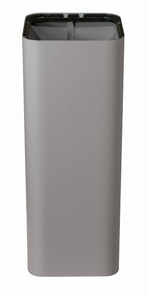 Design-Abfallbehälter PURE ESSENTIAL Grau, B 385 x T 385 x H 800 mm, 392018