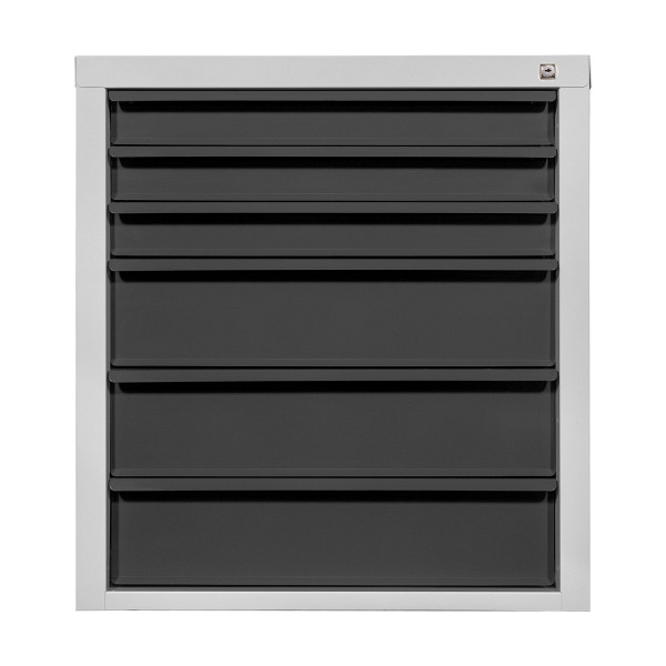 ADB Schubladenschrank "Mammut",6 SL, RAL 7035/7016, 24786