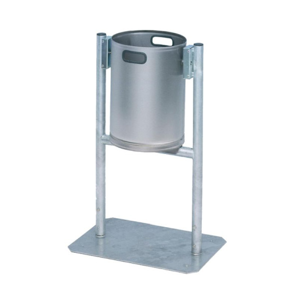 Stein HGS Abfallbehälter -Cubo Jorge- mit Rohrgestell, zum Einbetonieren, 17021