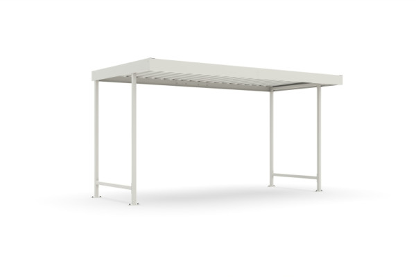 WSM Überdachung Leipzig L14 RAL 9002 als Bausatz, 102000087