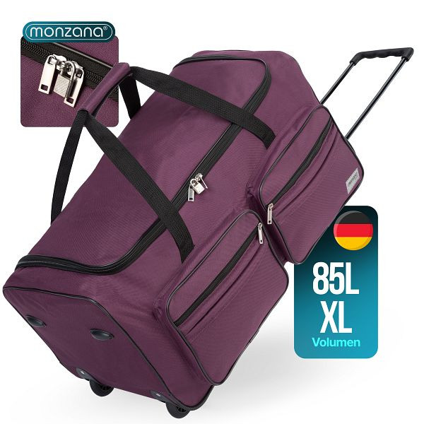 monzana Rollenreisetasche Violett 85L, 108331, 4250525377767