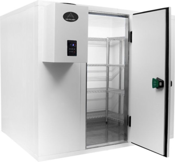 A&S Polarny Tiefkühlzelle Wandstärke 120mm, 3000 x 2100 x 2200 mm, inkl. Kühlaggregat und Regal, TKZ3021-220 + TA-25 + TKR3021