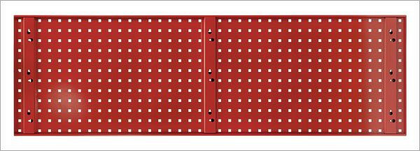ADB Lochplatte, Maße: 1482x456mm, Farbe: rot, RAL 3020, 23034