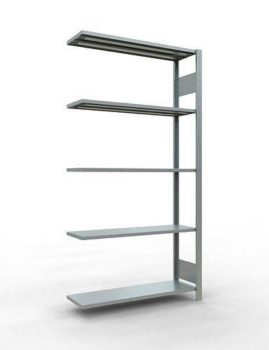 Schulte Fachbodenregal, Anbaufeld, 5 Lagerebenen, Fachlast 150 kg, 1006 x 336 x 2000 mm, 278788