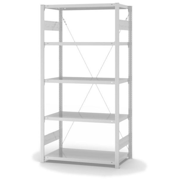 hofe AntiBac Grundregal, zerlegt, 5 Böden 2000 x 500 x 1000 mm, Antibakterielle Beschichtung in weiß (ähnlich RAL 9016), HKG20510ANT