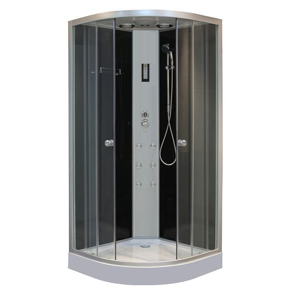 Sanotechnik Komplettduschkabine 100x100x215cm mit Kontrollpanel (Bausatz), BH1171