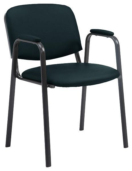 CLP Besucherstuhl Ken PRO Kunstleder, schwarz, 151795701