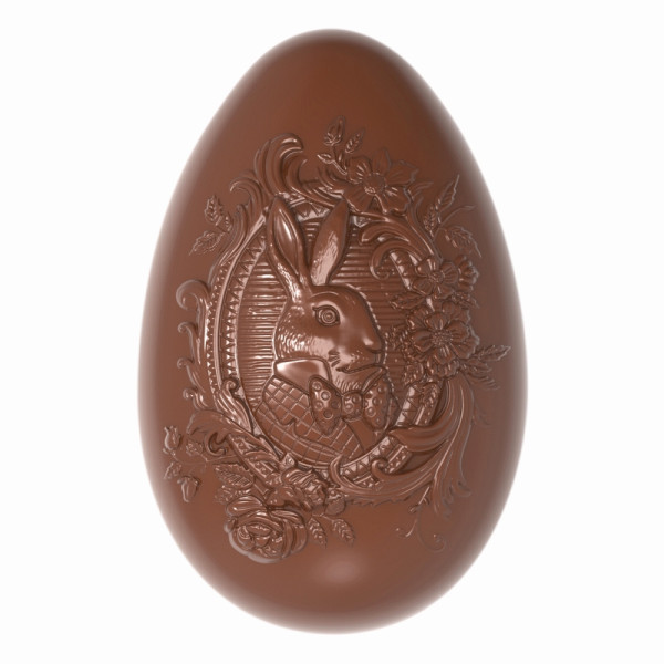 Schneider Schokoladen Form - Ei Belle-Époque, 275 x 135 x 40 mm - Doppelform / 86,5 x 56,5 x 33,5 mm, 2 x 89,5 gr, 2 x 3 Stück, 421889