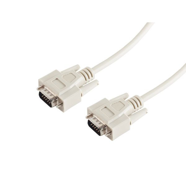 S-Conn VGA-Monitorkabel, 2 x 15-pol HDD-Stecker, mit vergossenen Gehäusen, 3,0m, 78050-3