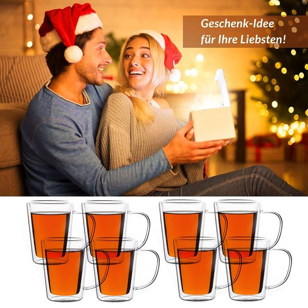 monzana Thermo-Teegläser 8er-Set doppelwandig, 994771, 4251776908571