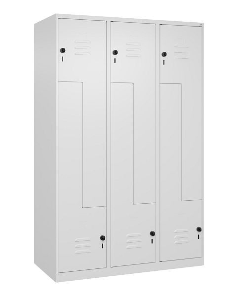 C+P Z-Spind Classic PLUS, 6 Abteile, 1850x1200x500mm, 9016/9016, Drehriegel, 080003-326 S10029