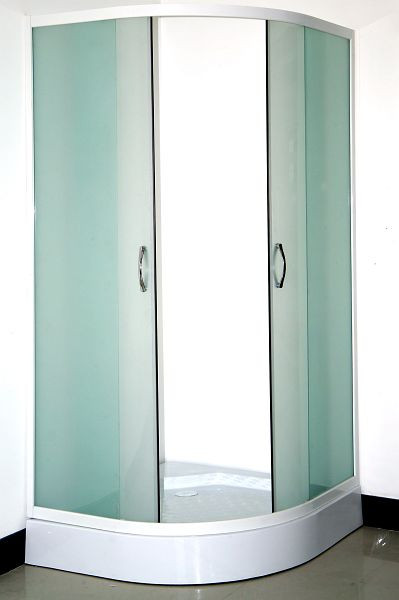 Sanotechnik Runddusche mit mattglas weiß 79-80x79-80x180cm, TM4080W