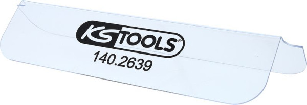 KS Tools Schutztafel, klar, abgewinkelt, für Autoscheiben-Montage, 140.2639