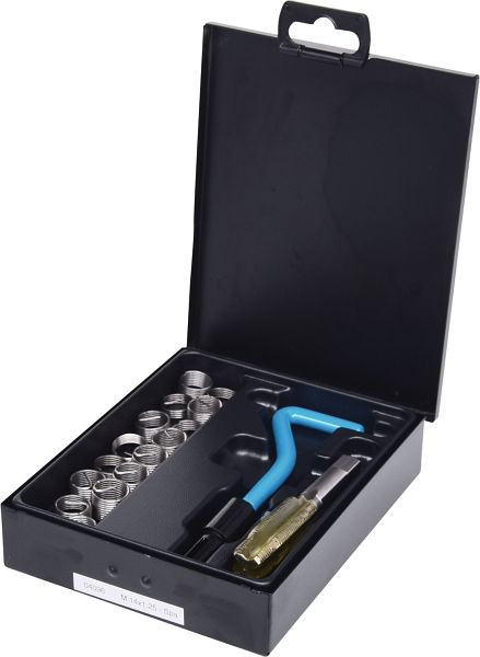 KS Tools Nirostahl Gewinde-Reparatur-Satz M14x1,25mm, 17-teilig, 150.6140