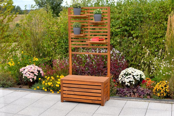 Merxx Sichtschutz, mit Box und Ablageflächen, FSC Akazienholz, 23932-011