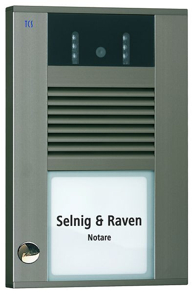 TCS Video-Außenstation mit 130-Grad-Kamera Serie AVD mit 1 Klingeltaste (rechtsbündig), AP bronze, AVD14013-0012