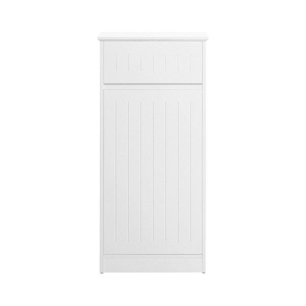 SoBuy Wäscheschrank mit einer Schublade Weiß 40x39x86 cm, Funktional, BZR110-W