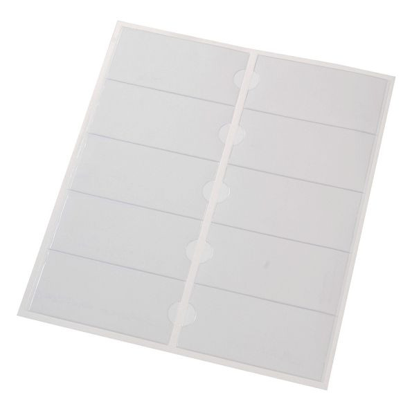 Eichner Selbstklebe-Ordnerrücken-Taschen, Maße: 55 x 115 mm, VE: 100 Stück, 9218-02003