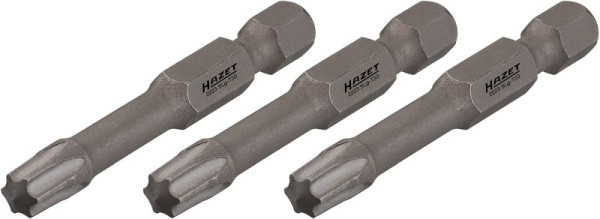 Hazet Schlag-, Maschinenschrauber Torsions-Bits, Sechskant massiv 6,3 (1/4 Zoll), Innen TORX® Profil, T10, Anzahl Werkzeuge: 3, 2223SLG-T10/3