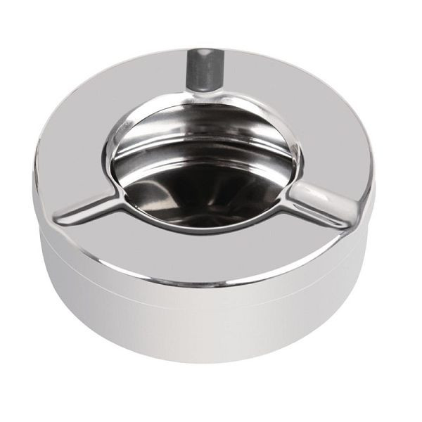 Olympia Kristallon windsichere Aschenbecher Edelstahl, VE: 6 Stück, CM368