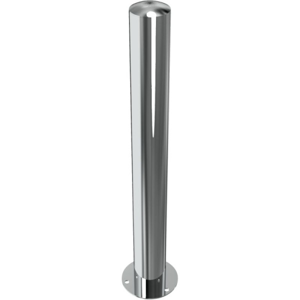 Stein HGS Absperrpfosten -Bollard-, feststehend, zum Aufdübeln, mit Bodenplatte Ø 150mm, keine Ösen, Durchmesser: Ø 102 mm, 40103p