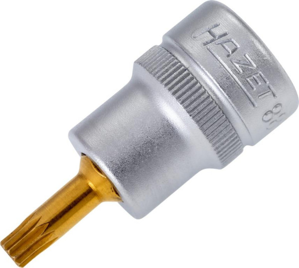 Hazet Schraubendreher-Steckschlüsseleinsatz, Vierkant hohl 10 mm (3/8 Zoll), Innen Vielzahn Profil XZN, M5, 8808-5
