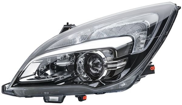 HELLA Halogen-Hauptscheinwerfer, für u.a. Opel Meriva B Mpv (S10), CCC/ECE, für Rechtsverkehr, rechts, 1ES 354 830-041