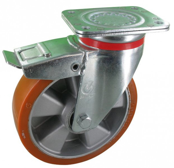 Rollentechnik Lenkrolle mit Feststeller PRE NLV 01/82/34K-FSF, Tragfähigkeit [kg]: 180, 120719