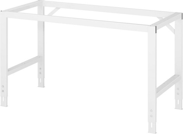 RAU Fahrbarer Arbeitstisch Tom (4 LR), B1500xT1000xH910-1230mm, Melaminbelag-Platte-22mm, 06-625M10-15-4LF.12