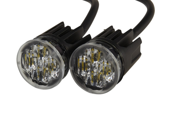 HELLA LED-Blitz-Kennleuchte - BST-Round - 12/24V - weiß - Einbau - Kabel: 1850mm - Anbau - Set, 2XD 014 564-801