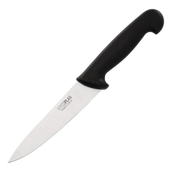 Hygiplas Kochmesser 16cm schwarz, Edelstahlklinge, C554