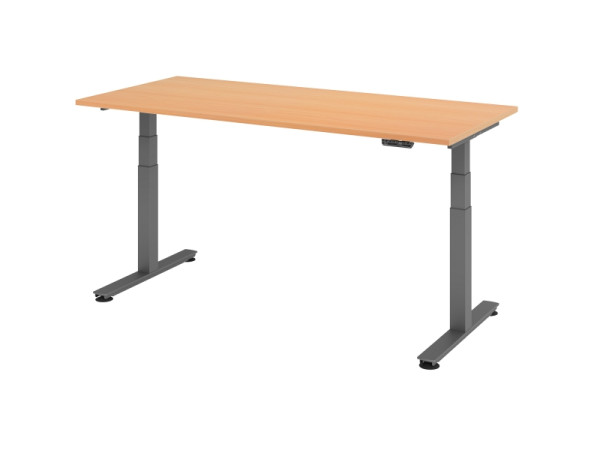 Hammerbacher Sitz-Steh-Schreibtisch elektrisch 180x80cm Buche, VXDSM19/6/G