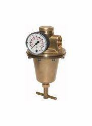 Riegler Druckregler (Membrandruckregler aus Messing ohne Sekundärentlüftung, inkl. Manometer, speziell für Wasser), 101312