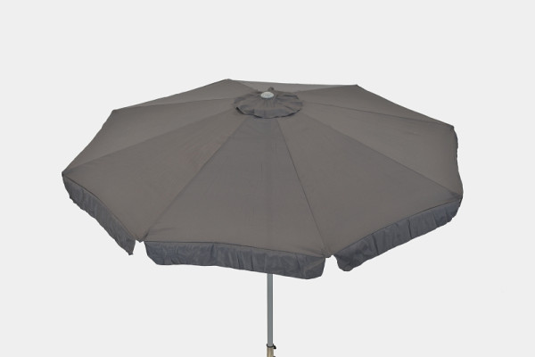 Merxx Marktschirm mit Kurbel, Ø 400 cm, grau, 29002-309
