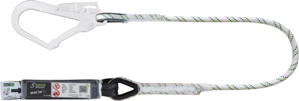 Kratos Verbindungsmittel mit Falldämpfer aus Kernmantelseil 1,50 m mit Karabiner FA5020755, FA3050215