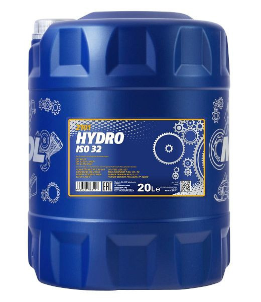 MANNOL Hydrauliköl 2101 Hydro ISO 32 LONGLIFE, VE: 20 l, MN2101-20