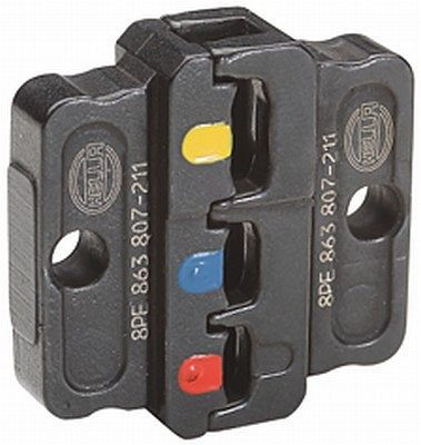 HELLA Crimpzangeneinsatz, Metall, schwarz, Ø von: 0.5mm, Ø bis: 6.0mm, Profi,Typ I,II & III, 8PE 863 807-211