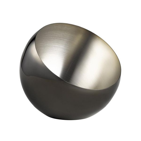 APS Schale "SPHERE", Ø 24 cm, Höhe 21 cm, 2 Liter, Edelstahl, Gunmetal-Look, 40776