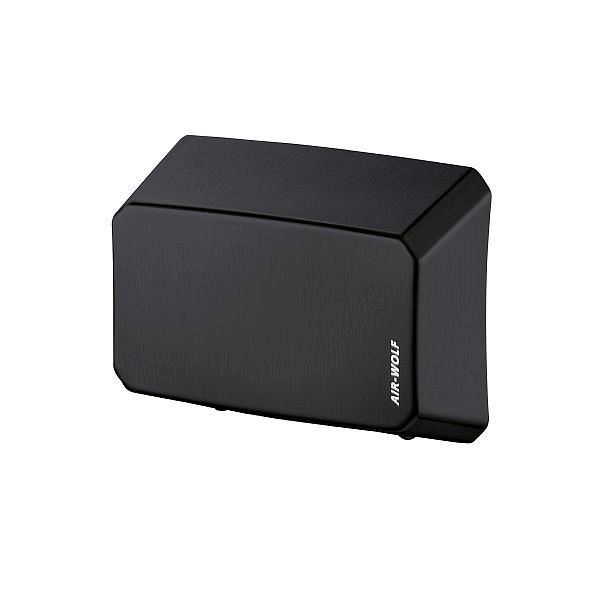 Air Wolf Händetrockner, Serie B, H x B x T: 216 x 275 x 100 mm, Edelstahl schwarz, 10-032